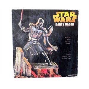Star Wars Darth Vader VTG Cold Cast Statue Hasbro Resin Collectible 17 Inch 2005